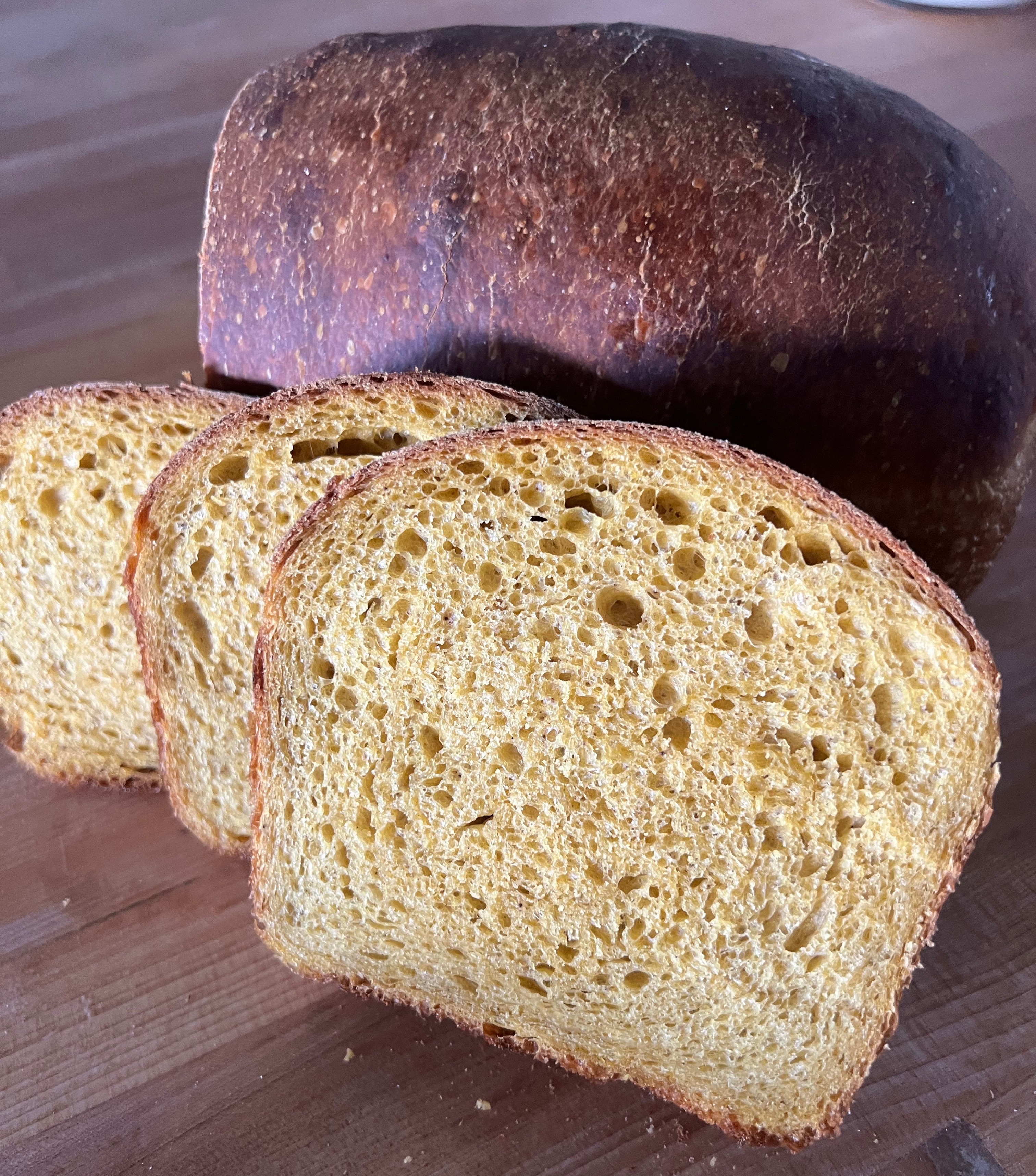 Pumpkin spice bread loaf